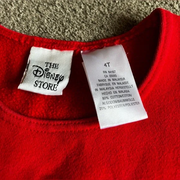 Vintage Disney Youth size 4T Minnie Mouse ‘Back to School’ Themed Red Dress - Picture 5 of 7